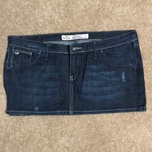 Hollister jean skirt